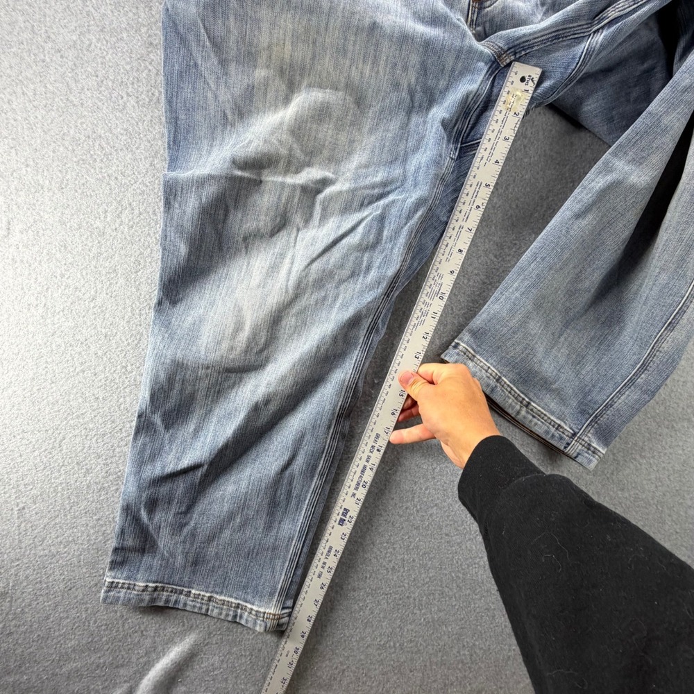 Duluth Trading Co Ballroom Double Flex Relaxed Fit Jeans Mens 48x30 Light Wash - Picture 6 of 12